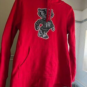 Women's Medium Red Wisconsin Badgers Hoodie